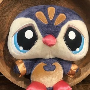 Littlest Pet Shop Sassiest Penguin Plush Stuffed Animal LPS Hasbro  7”